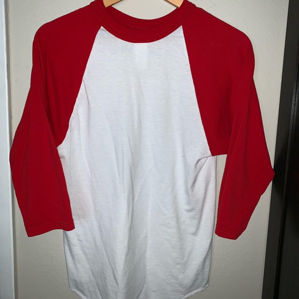 Cropped Sleeve Baseball Tee